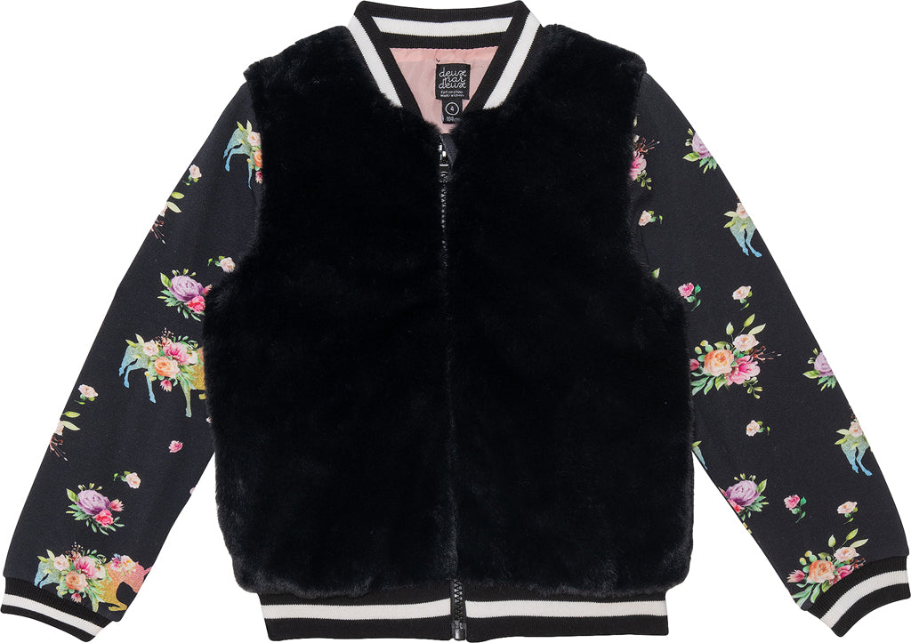 Girls unicorn bomber jacket best sale