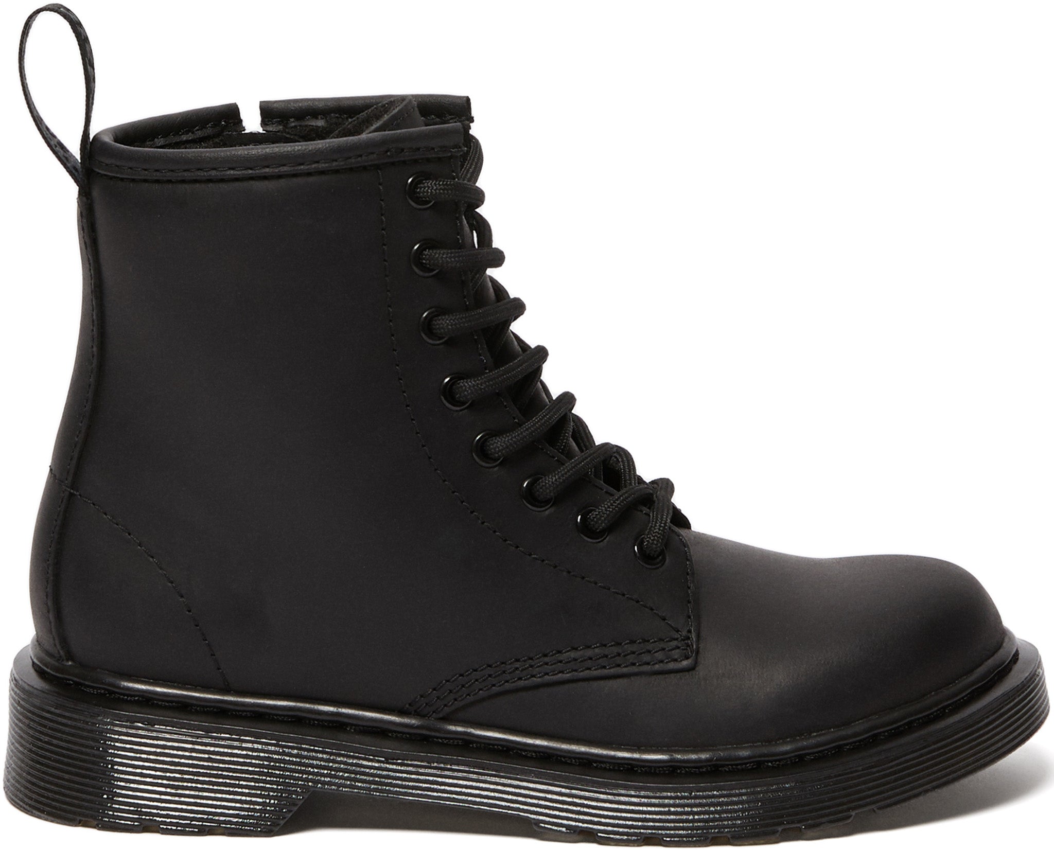 dr martens black mono fur lining