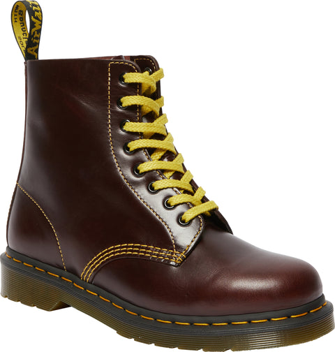 Dr. Martens 1460 Pascal Atlas Oxblood Leather Lace Up Boots - Unisex