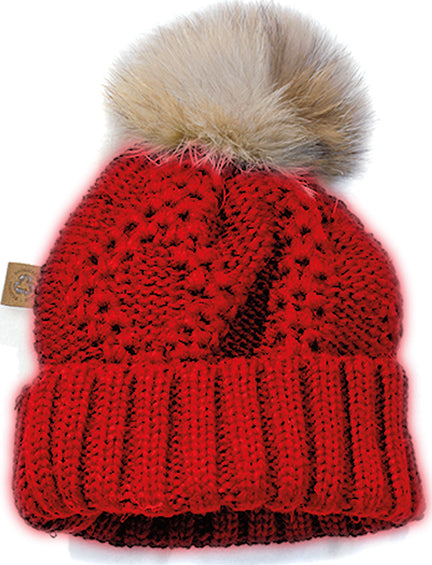 Harricana Kako Beanie With Reused Fur Pom - Women's