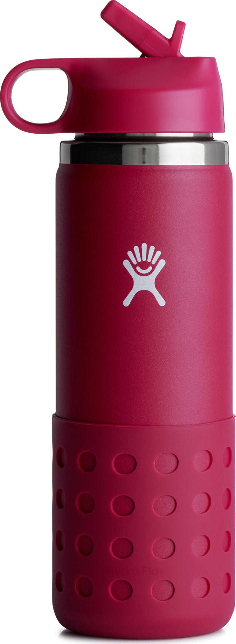 Hydro Flask Water Bottle Wide Mouth Straw Lid 20 Oz, Hibiscus - 2.0 NEW  DESIGN