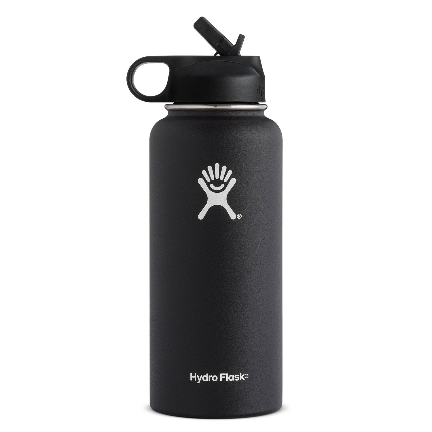 The Mass Straw Lid and Boot for Hydro Flask Wide Mouth and Other Brand  Insulated Water Bottle Fit Wide Mouth 3240oz Black