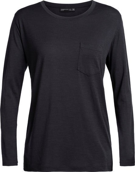 Icebreaker Tech Lite Long Sleeve Pocket Crewe - TABI Collection - Women's