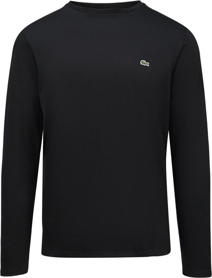 Lacoste Crew Neck Long Sleeve Pima Cotton Jersey T-Shirt - Men's