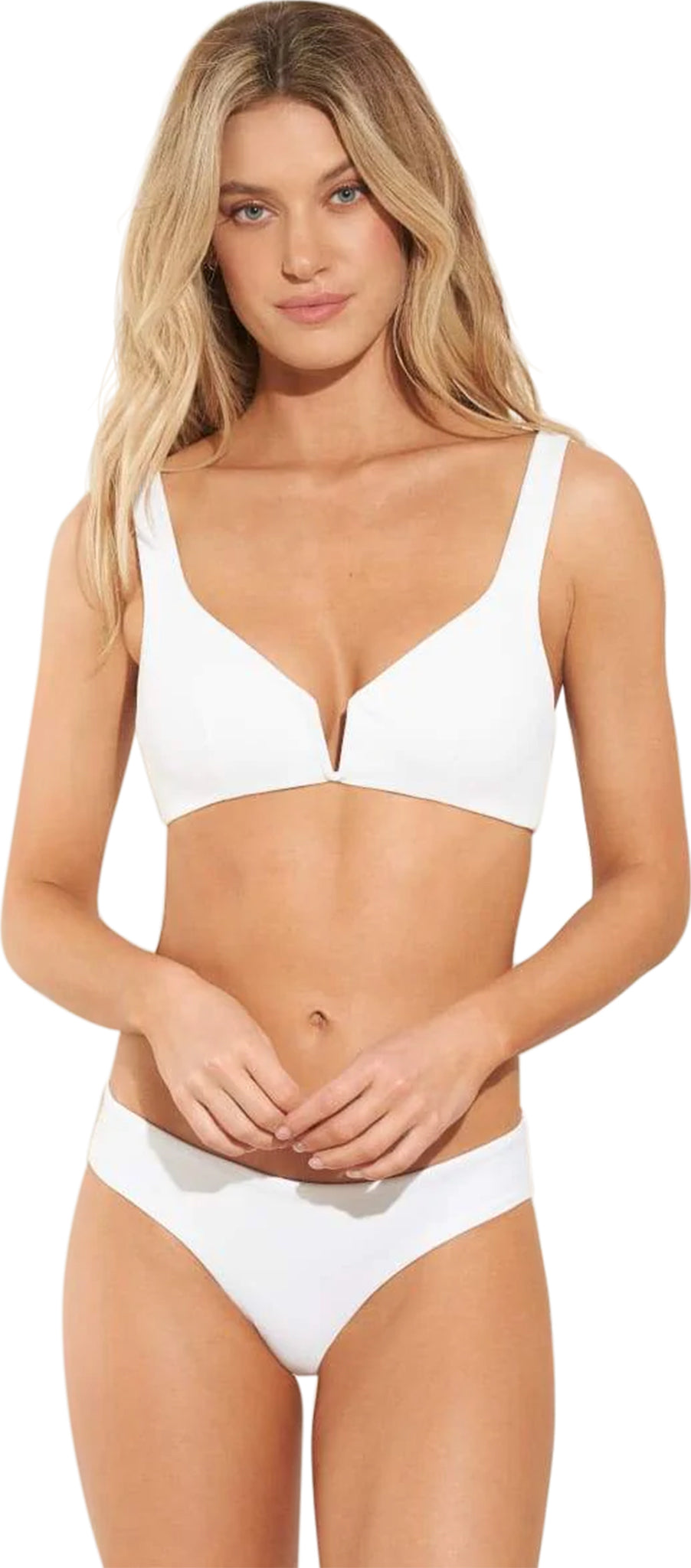 Buy 40A White Bralette, Bra With Hook and Loop Back Closure