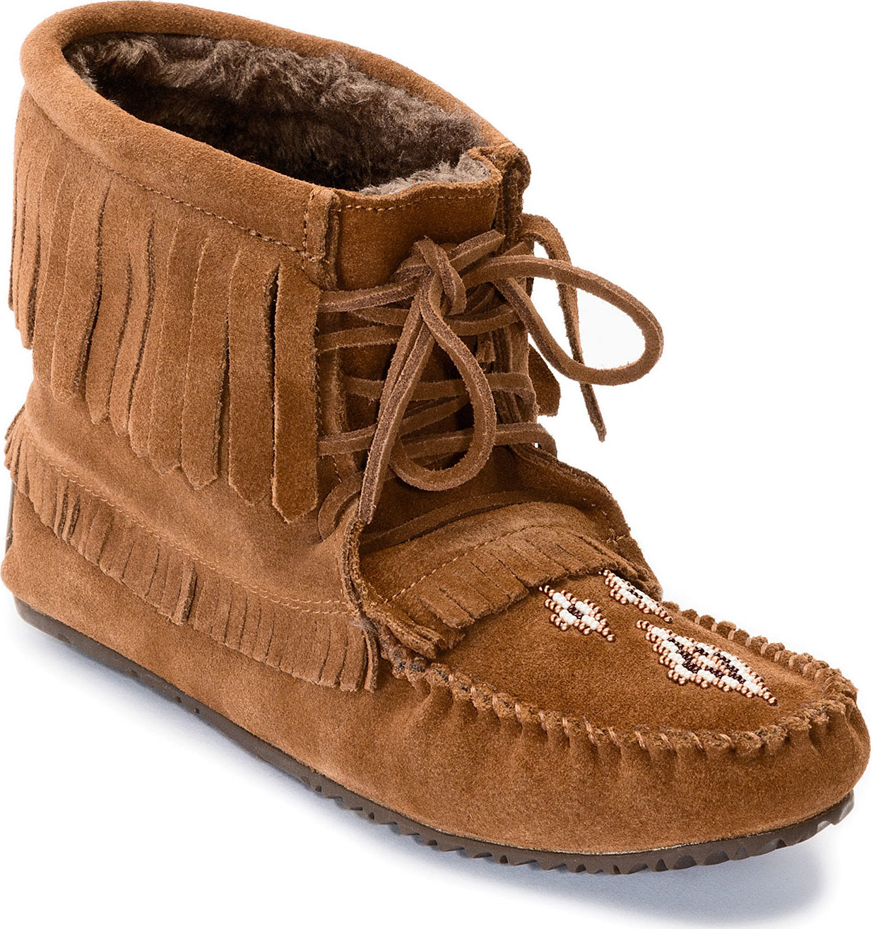 Harvester suede hot sale lined moccasin