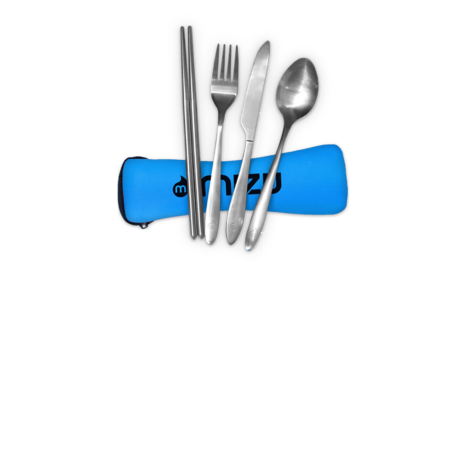 Mizu - Reusable Stainless Steel Cutlery, Neoprene Pouch