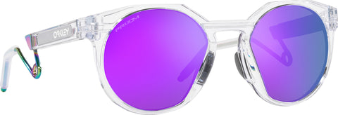 Oakley HSTN Metal Sunglasses - Polished Clear - Prizm Violet Iridium Lens - Unisex