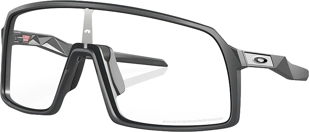 Oakley Sutro Sunglasses - Matte Carbon - Clear to Black Iridium  Photochromic Lens