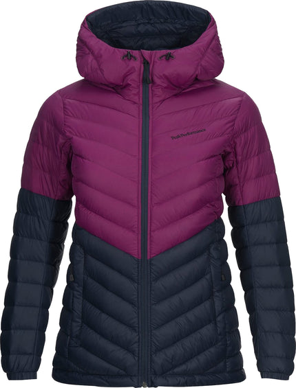 Peak Performance Pertex Frost Down Hooded Blocked Jacket - Women's