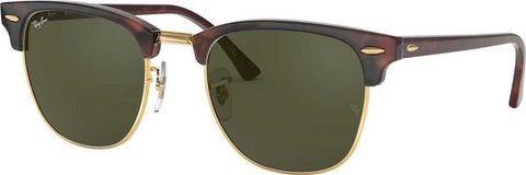 Ray-Ban Clubmaster Classic - Tortoise - Green Classic Lens