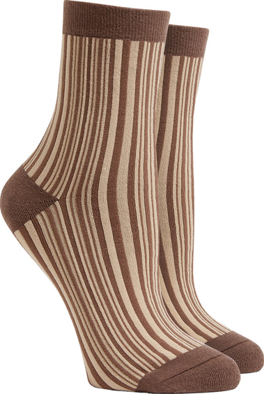 Richer Poorer Poplin Stripes Socks - Women's