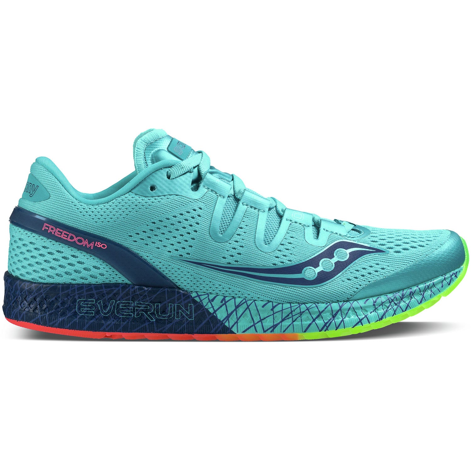 Saucony women's everun sales freedom iso running shoes