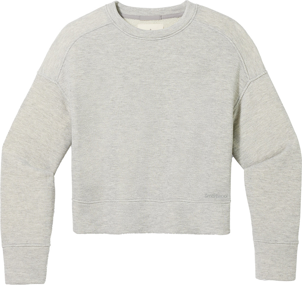 Smartwool Recycled Terry Cropped Crew Sweatshirt - Women's | Altitude ...