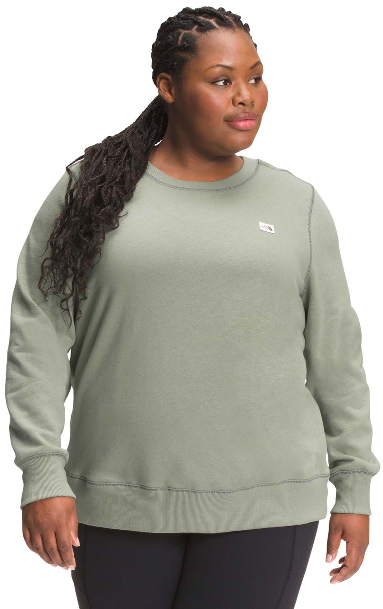 The North Face Heritage Patch Plus Size Crew Neck Sweater - Women’s