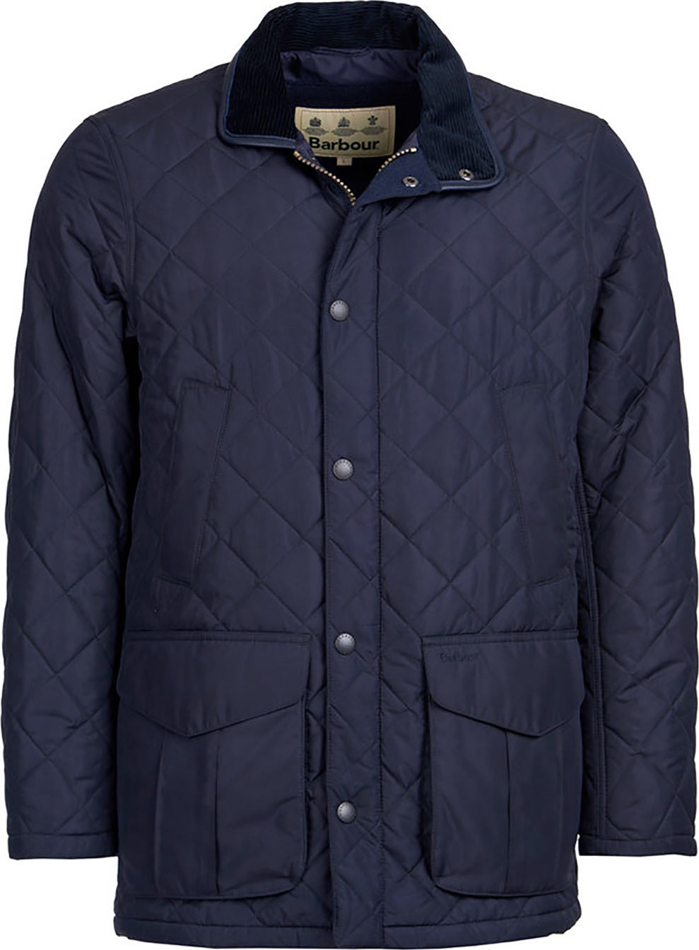 Navy blue barbour jacket mens sale