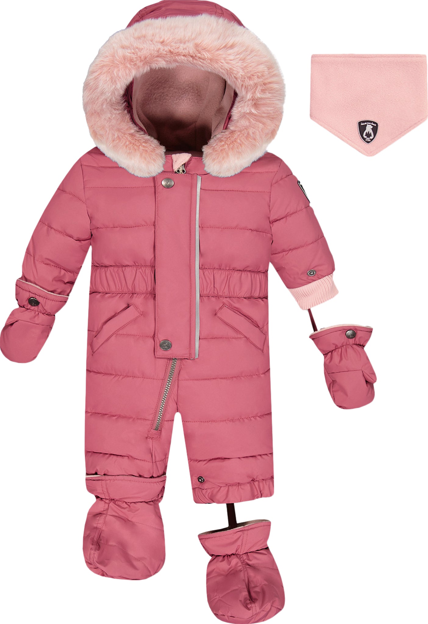 Baby snowsuit clearance with removable feet