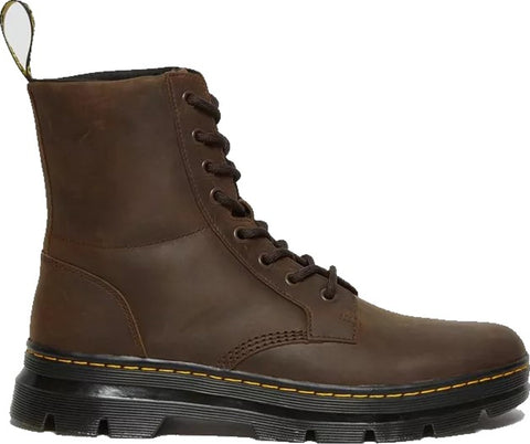 Dr. Martens Combs Black Leather Casual Boots - Unisex