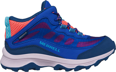 Merrell Moab Speed Mid Waterproof Shoes [Wide] - Big Kid's