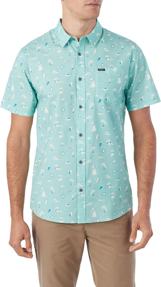 O'Neill Quiver Stretch Modern Fit Short Sleeve Shirt - Men's