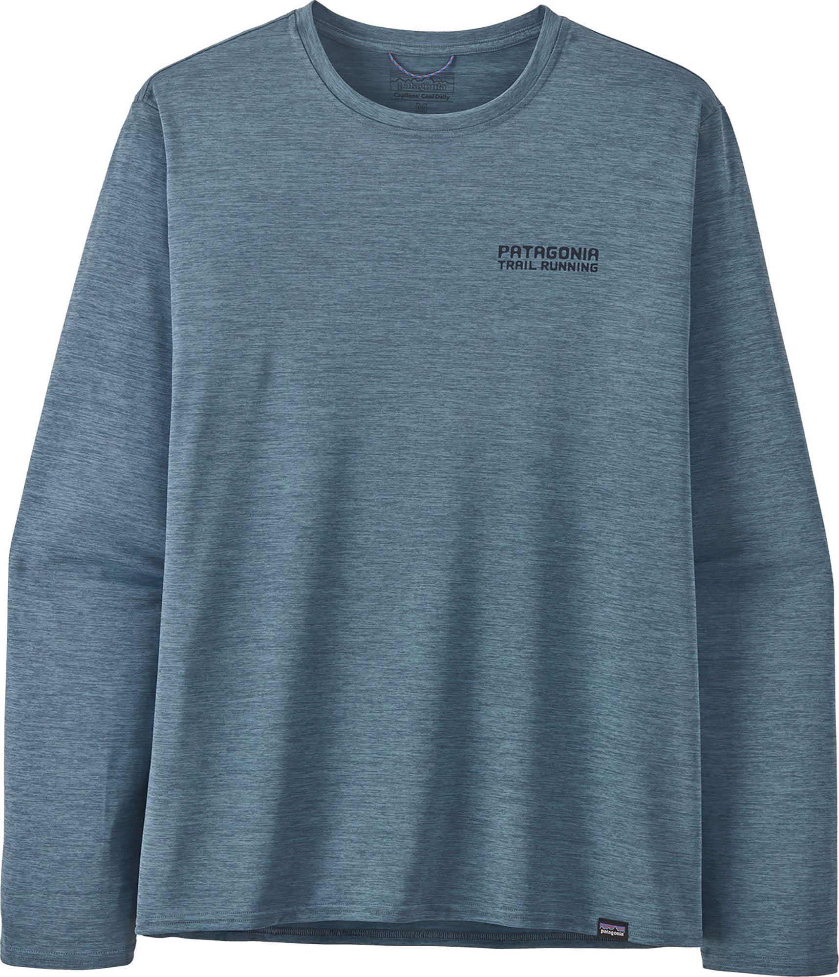 PATAGONIA Long-Sleeved Capilene Cool Daily Graphic Shirt - Lands - Men's Tree Trotter: Utility Blue X-Dye / S