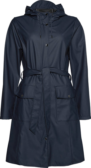 Rains curve sales jacket blue