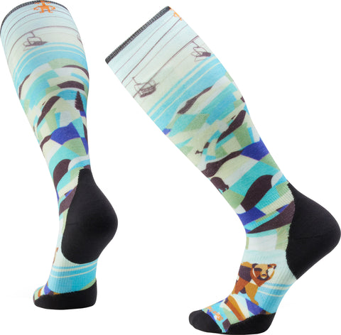 Smartwool Ski Targeted Cushion Backcountry Bear Print OTC Socks - Unisex