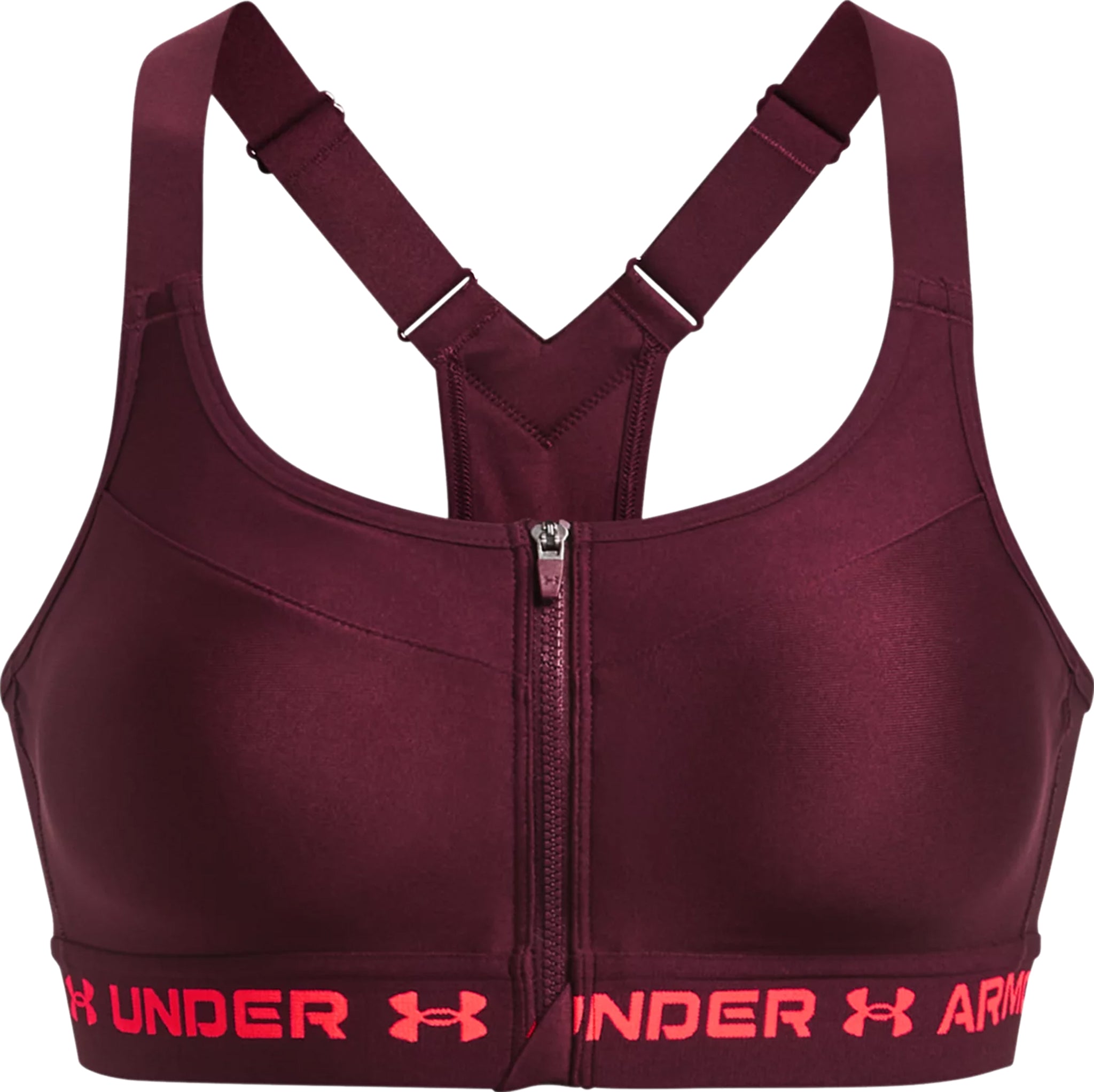 Under Armour HeatGear Alpha Sports Bra , Pink  Women's sports bras, Pink  sports bra, Compression sports bra