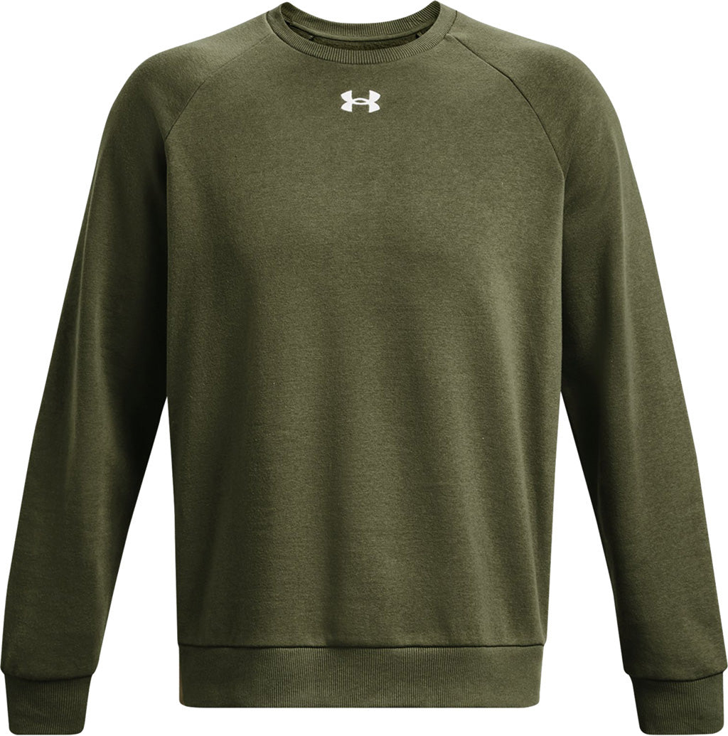 Under Armour Womens Rival Fleece Oversized Crew, (001) Black / / White,  X-Small at  Women's Clothing store